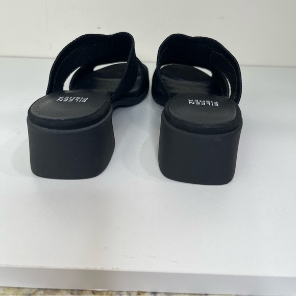 Eileen Fisher Stretch Fabric Block Heel Sandals minimalist luxury mature - Picture 8 of 12